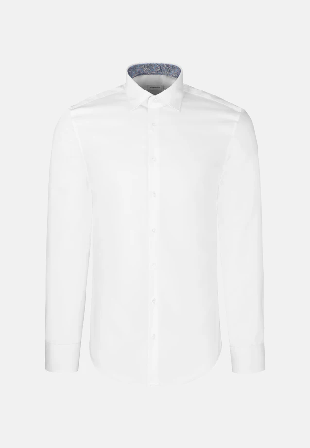 Slim Business shirt Uni in Weiß |  Seidensticker Onlineshop