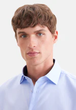 Slim Business shirt Uni in Mittelblau |  Seidensticker Onlineshop