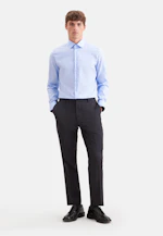 Slim Business shirt Uni in Mittelblau |  Seidensticker Onlineshop