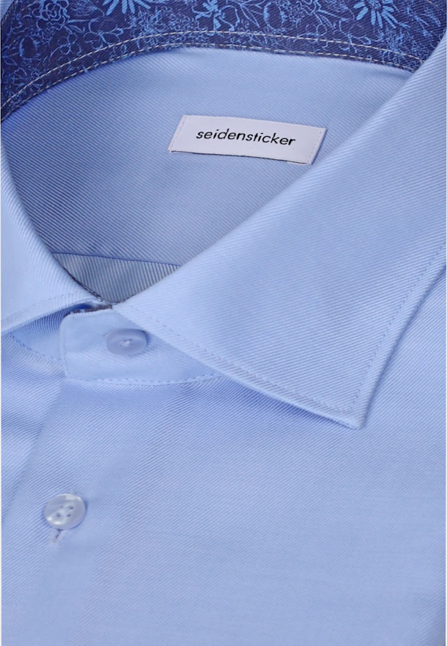 Slim Business shirt Uni in Mittelblau |  Seidensticker Onlineshop