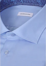 Slim Business shirt Uni in Mittelblau |  Seidensticker Onlineshop
