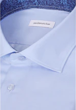 Slim Business shirt Uni in Mittelblau |  Seidensticker Onlineshop