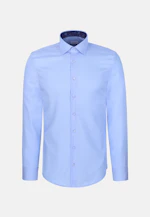 Slim Business shirt Uni in Mittelblau |  Seidensticker Onlineshop