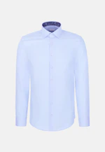 Slim Business shirt Uni in Mittelblau |  Seidensticker Onlineshop
