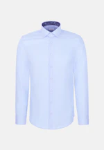 Shaped Chemise d'affaires Uni in Bleu Moyen |  Seidensticker Onlineshop