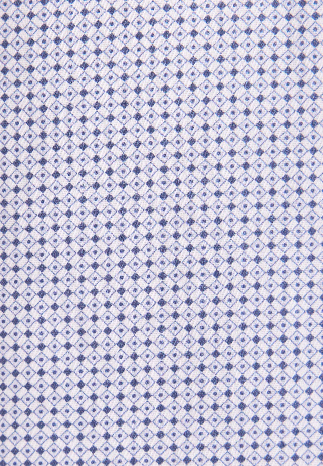 Regular Business shirt Print in Mittelblau |  Seidensticker Onlineshop