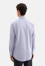 Regular Business shirt Print in Mittelblau |  Seidensticker Onlineshop