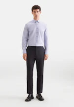 Regular Business shirt Print in Mittelblau |  Seidensticker Onlineshop