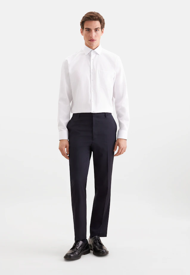 Regular Business shirt Uni in Weiß |  Seidensticker Onlineshop