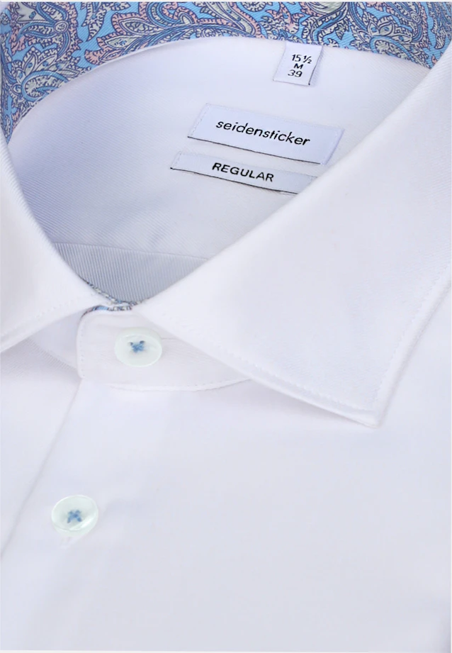 Regular Business shirt Uni in Weiß |  Seidensticker Onlineshop