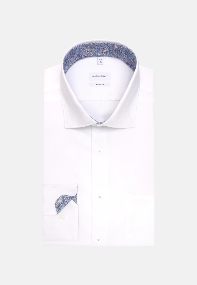 Regular Business shirt Uni in Weiß | Seidensticker online shop