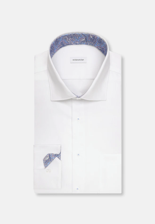 Regular Business shirt Uni in Weiß | Seidensticker online shop