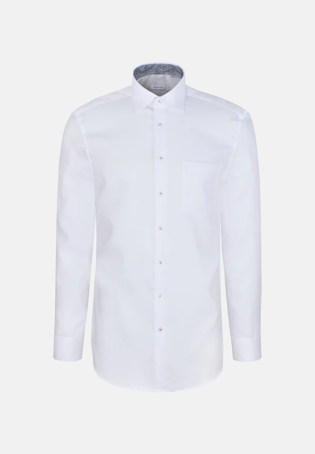 Regular Business shirt Uni in Weiß |  Seidensticker Onlineshop