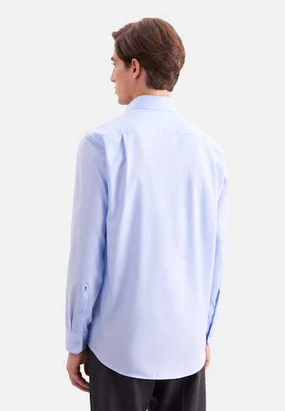 Regular Business shirt Uni in Mittelblau |  Seidensticker Onlineshop
