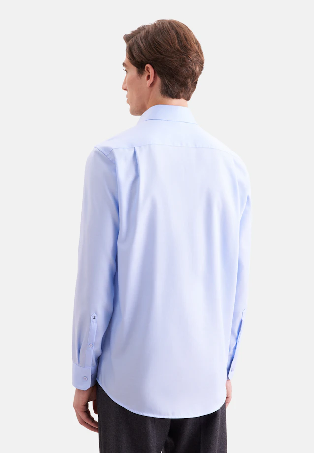 Regular Business shirt Uni in Mittelblau |  Seidensticker Onlineshop
