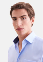 Regular Business shirt Uni in Mittelblau |  Seidensticker Onlineshop