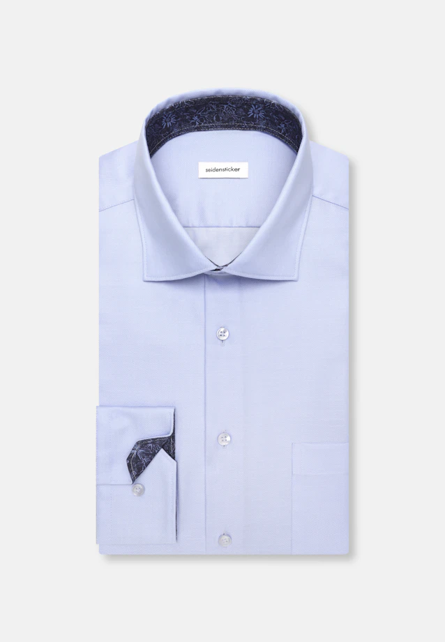 Regular Business shirt Uni in Mittelblau |  Seidensticker Onlineshop