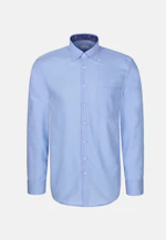Regular Business shirt Uni in Mittelblau |  Seidensticker Onlineshop