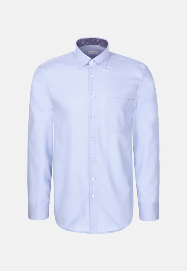 Regular Business shirt Uni in Mittelblau |  Seidensticker Onlineshop