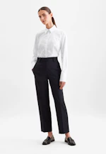 Oxford Hemdbluse slim fit mit langer Manschette in Weiß |  Seidensticker Onlineshop