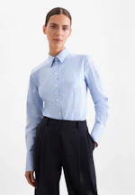Twill Hemdbluse slim fit mit langer Manschette in Hellblau |  Seidensticker Onlineshop