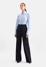 Twill Hemdbluse slim fit mit langer Manschette in Hellblau |  Seidensticker Onlineshop