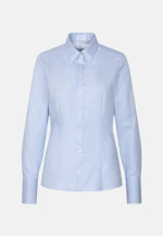 Twill Hemdbluse slim fit mit langer Manschette in Hellblau |  Seidensticker Onlineshop