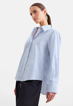 Oxford Hemdbluse A- Linie mit langer Manschette in Bleu Moyen |  Seidensticker Onlineshop
