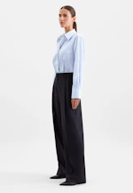Oxford Hemdbluse A- Linie mit langer Manschette in Bleu Moyen |  Seidensticker Onlineshop