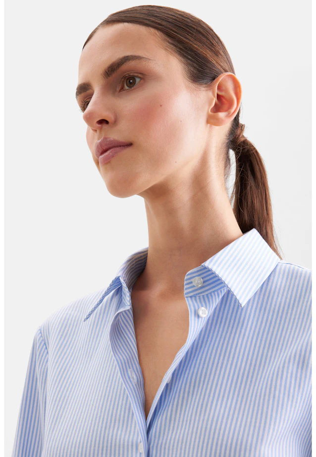 Oxford Hemdbluse in A- Linie in Bleu Clair |  Seidensticker Onlineshop