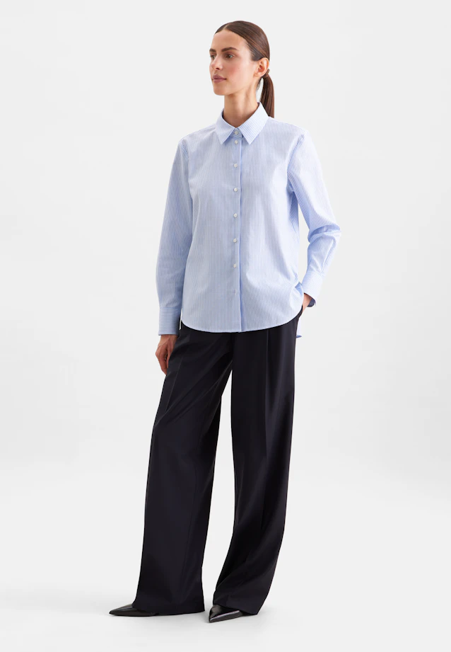 Oxford Hemdbluse in A- Linie in Bleu Clair |  Seidensticker Onlineshop