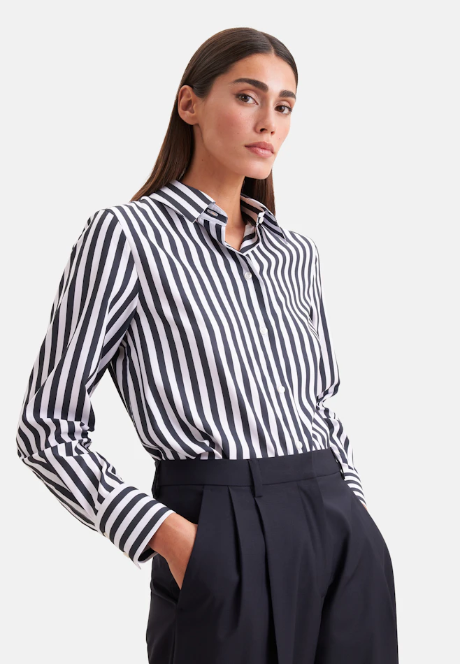 Hemdbluse aus Twill in Mittelblau | Seidensticker online shop