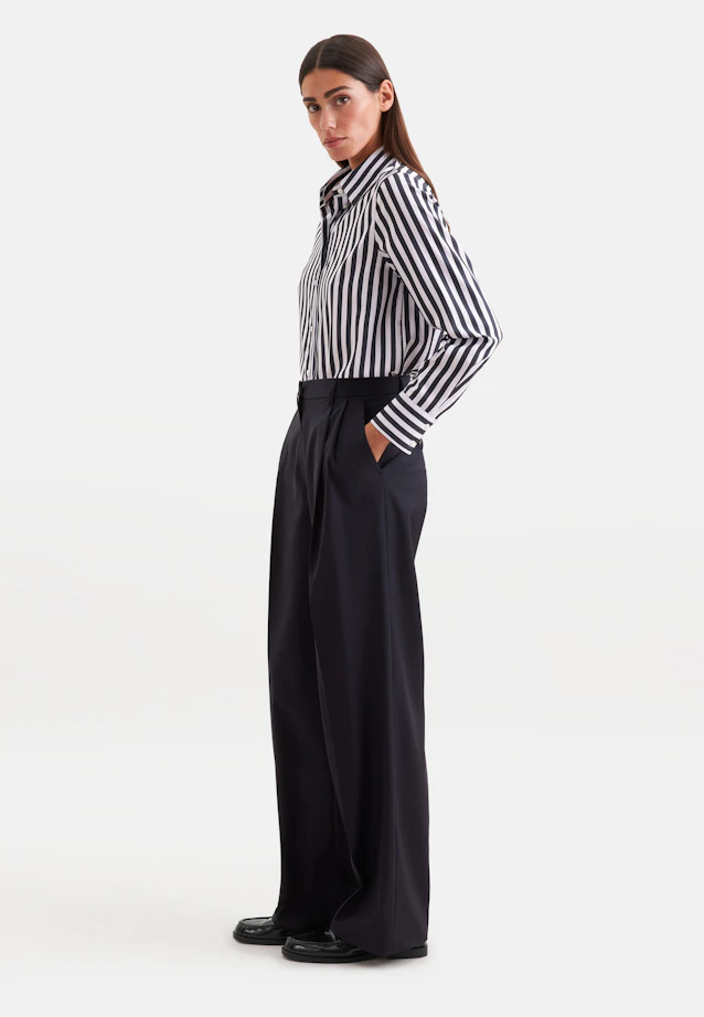Hemdbluse aus Twill in Mittelblau |  Seidensticker Onlineshop