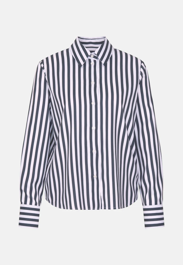 Hemdbluse aus Twill in Mittelblau |  Seidensticker Onlineshop
