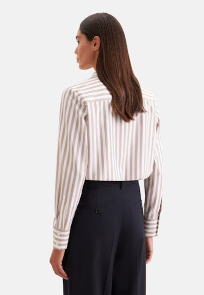 Hemdbluse aus Twill in Beige |  Seidensticker Onlineshop