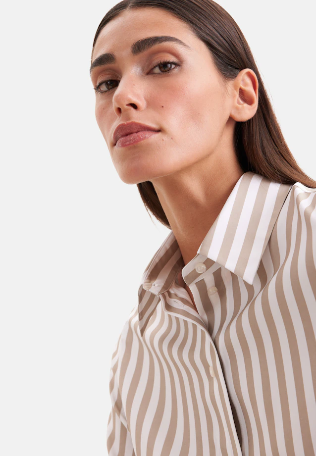 Hemdbluse aus Twill in Beige |  Seidensticker Onlineshop