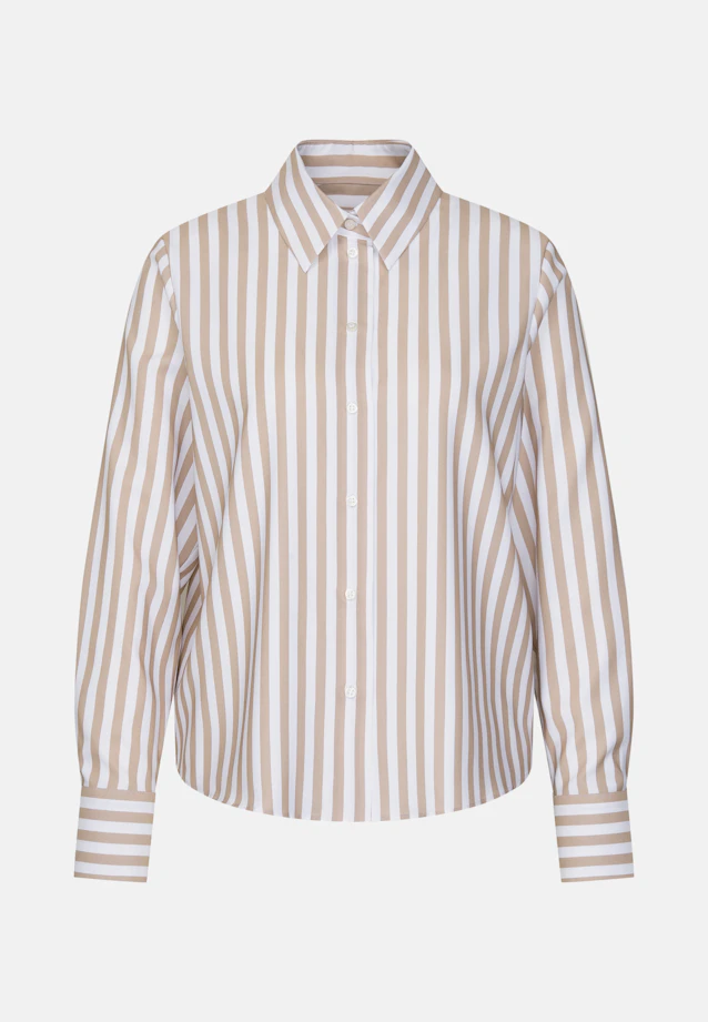 Hemdbluse aus Twill in Beige |  Seidensticker Onlineshop