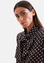 Blouse with detachable bow tie in Braun |  Seidensticker Onlineshop