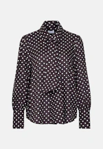 Blouse with detachable bow tie in Braun |  Seidensticker Onlineshop