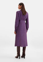 Tunic dress with detachable bow made of viscose crepe in Rosa |  Seidensticker Onlineshop