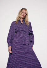 Robe tunique avec nœud détachable en crêpe viscose in Rose Fuchsia |  Seidensticker Onlineshop