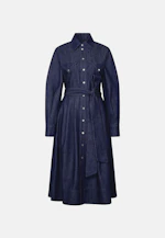 Denim Kleid mit Volumenärmeln und aufgesetzten Taschen in Dunkelblau |  Seidensticker Onlineshop