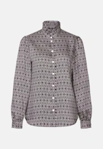Shirt blouse with ruffle details in Braun |  Seidensticker Onlineshop