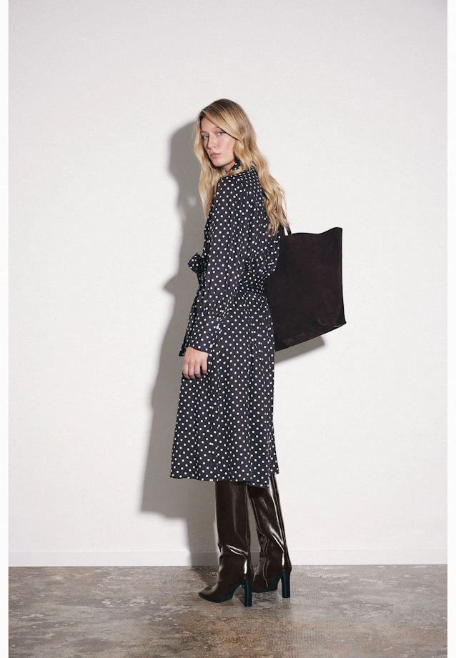Belted midi dress in Braun |  Seidensticker Onlineshop