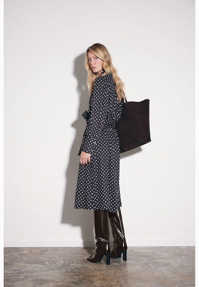 Belted midi dress in Braun |  Seidensticker Onlineshop
