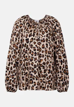 Satinierte Raglanbluse mit Schleifendetails in Beige |  Seidensticker Onlineshop