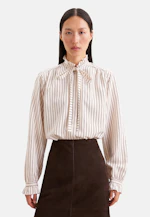 Bow Blouse with Ruffle Detail in Beige |  Seidensticker Onlineshop