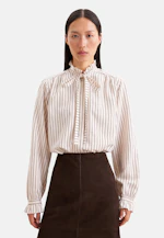Bow Blouse with Ruffle Detail in Beige |  Seidensticker Onlineshop