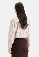 Bow Blouse with Ruffle Detail in Beige |  Seidensticker Onlineshop