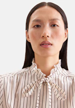 Bow Blouse with Ruffle Detail in Beige |  Seidensticker Onlineshop